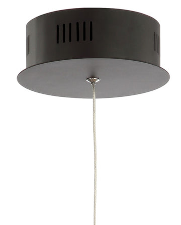 Loop 7.75" Adjustable Integrated LED Metal Ring Pendant - JONATHAN Y